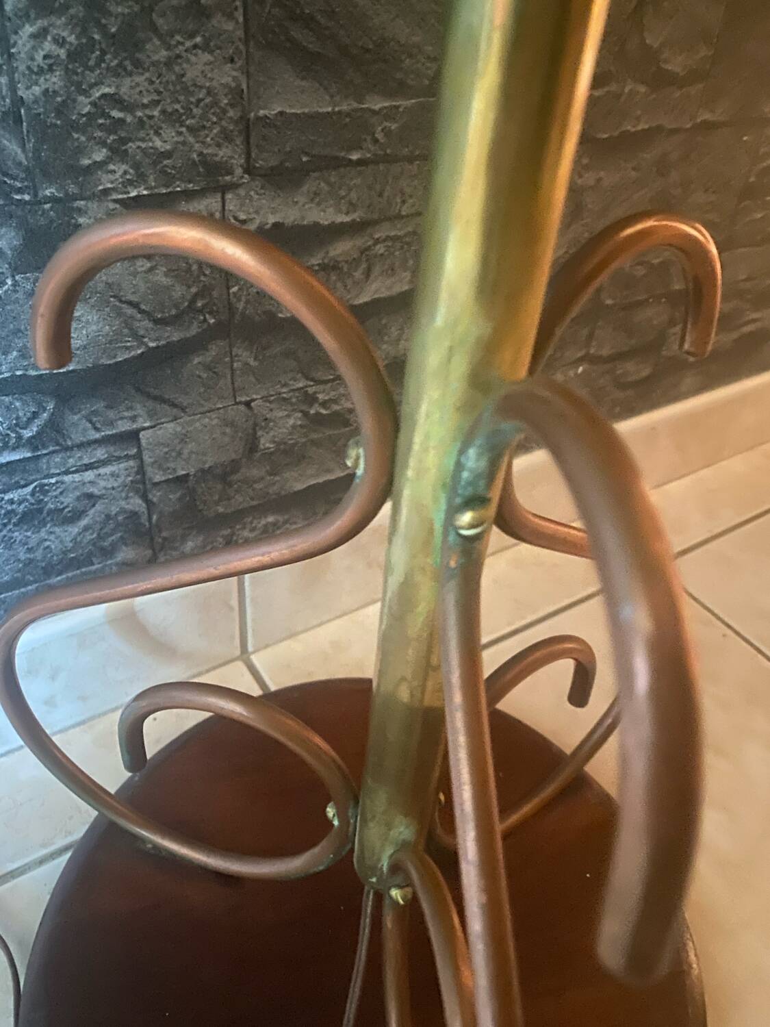 Very beautiful vintage plant stand lamp