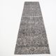 3x10 Gray & Black Vintage Runner Rug, 84x291Cm