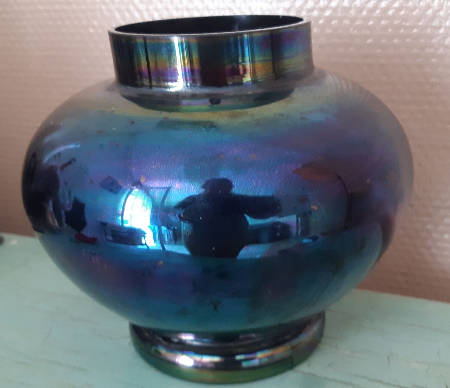 Iridescent vase