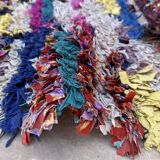 Colorful Boucherouite Moroccan rug - 72 x 154 cm