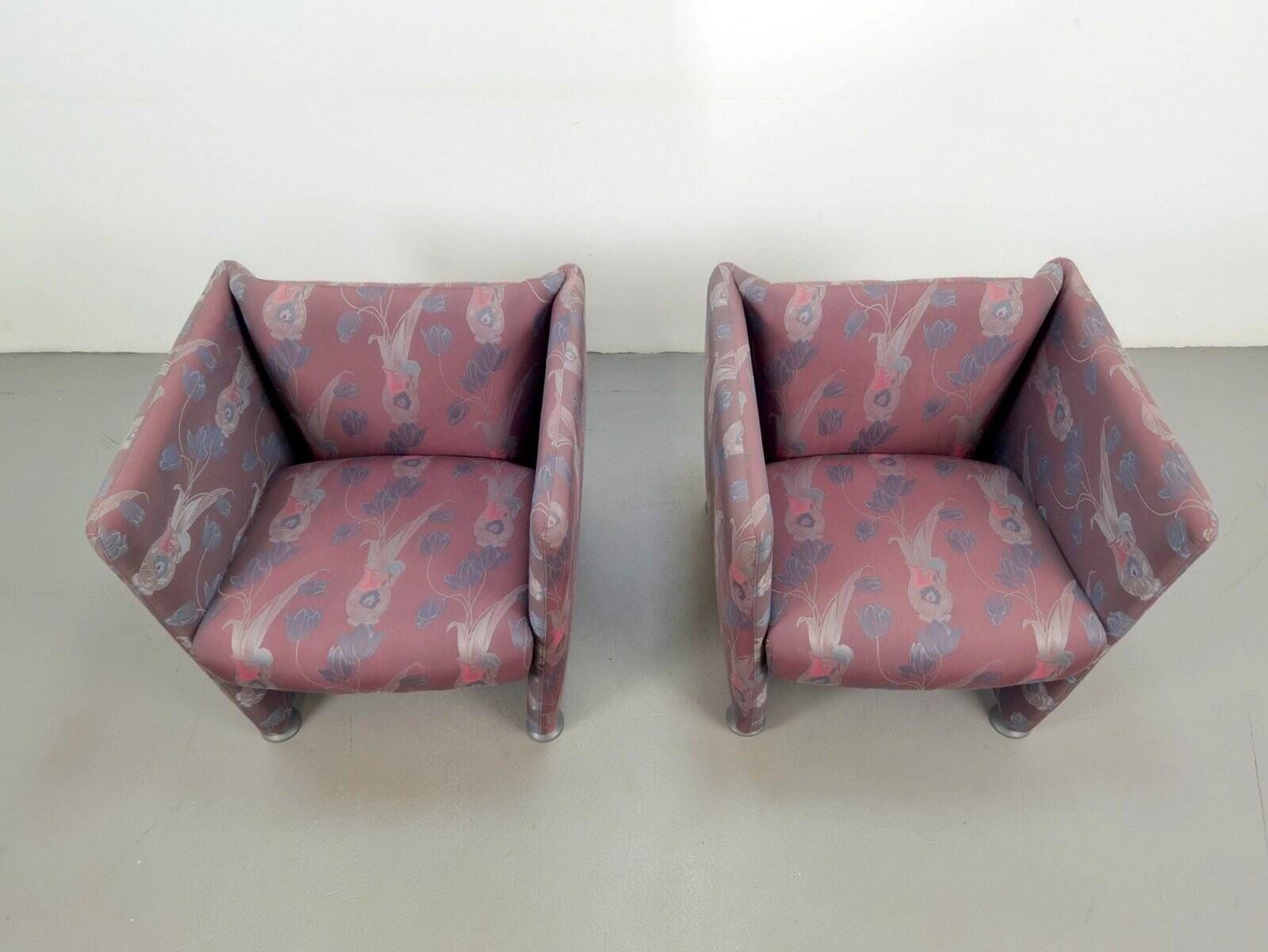 Vintage Postmodern Club Chairs, 1980, Set of 2