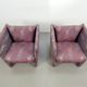 Vintage Postmodern Club Chairs, 1980, Set of 2