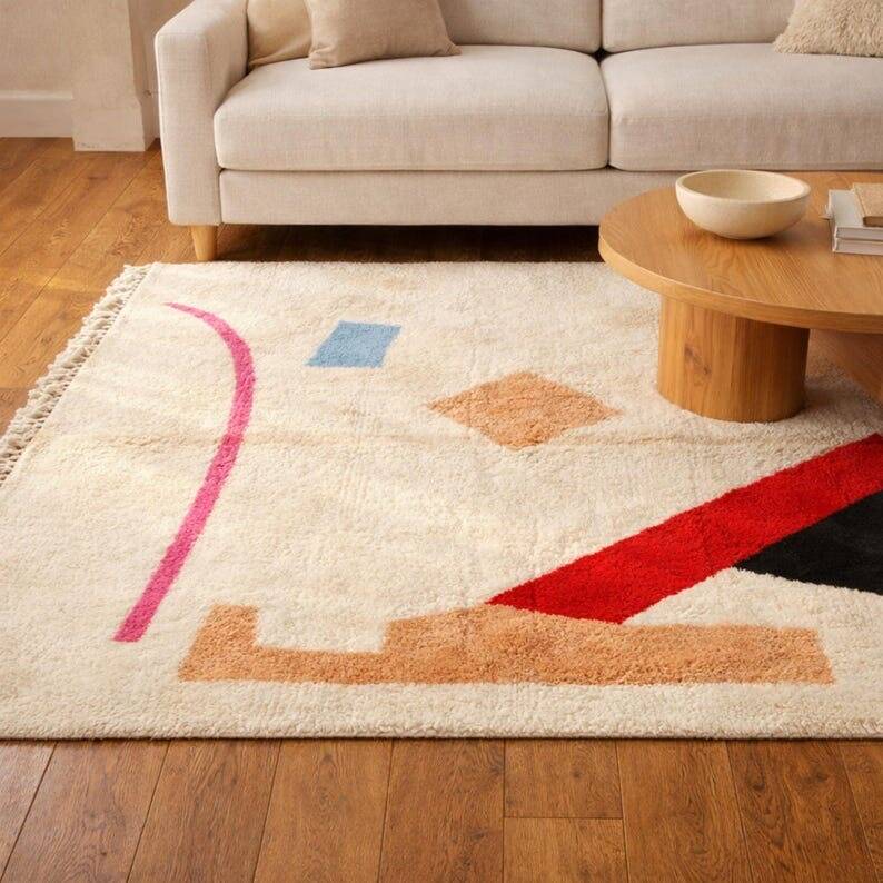 Moroccan wool rug