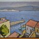 Marseille Corniche Valmer seaside landscape painting HST signed Roche