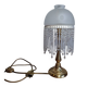 Art Nouveau lamp with blown glass pendants, early 20th century.