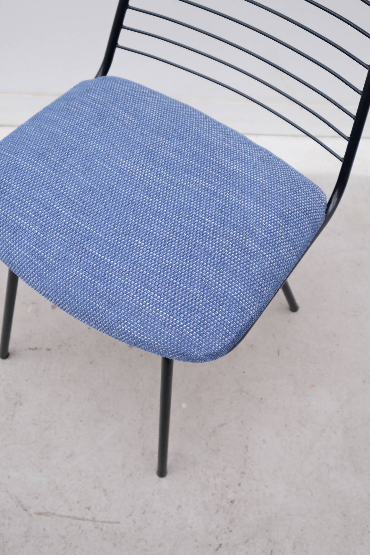 Jean-Louis Bonnant chair in metal and fabric, 1950