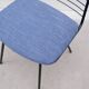 Jean-Louis Bonnant chair in metal and fabric, 1950