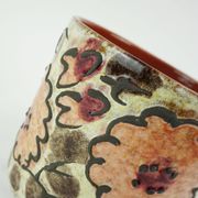 marei ceramic vintage 1960s 70s PLANT POT flower pot fat lava floral decor