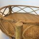 Porte plante en rotin vintage