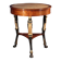 Antique Empire side table in cherry wood and alabaster, Italy, 19th century.