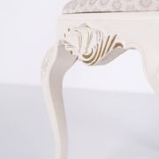 Set of six dining chairs - Neo Rococo style - white painted with decorative details - 1920s
