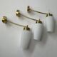 Lot 3 anciennes appliques en opaline vintage
