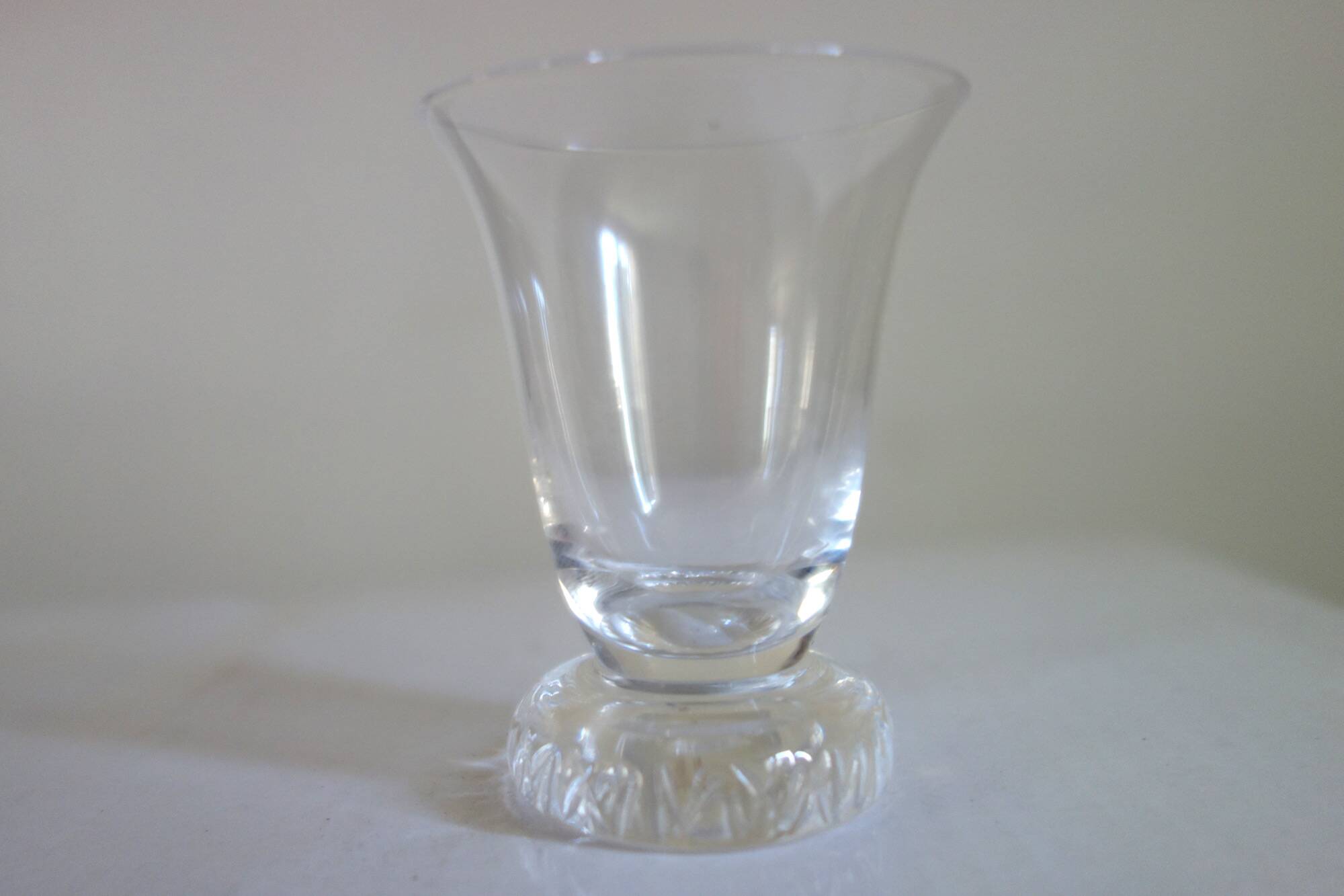 6 Daum digestif glasses, Kim model, mid-20th century