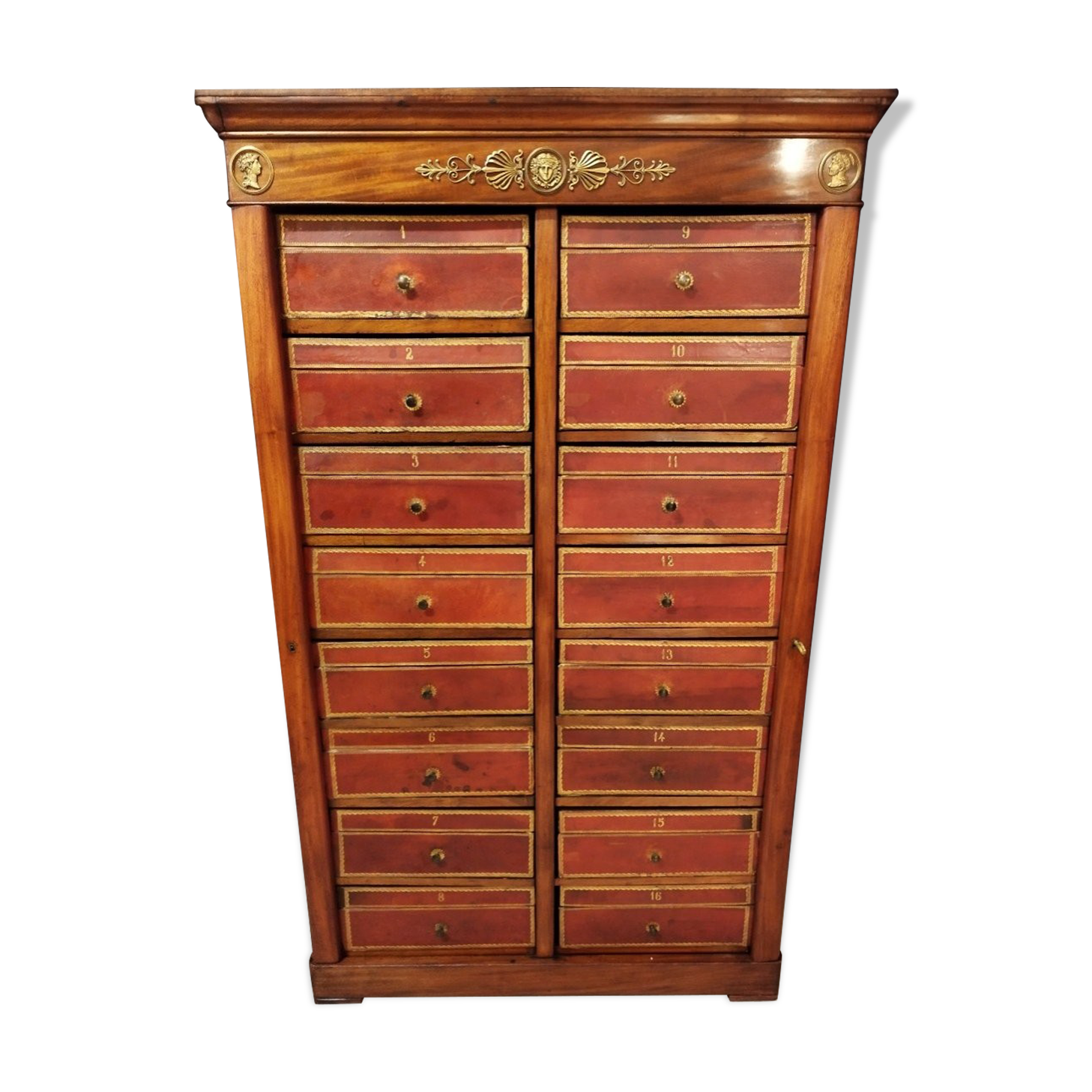 Empire notary cardboard mahogany