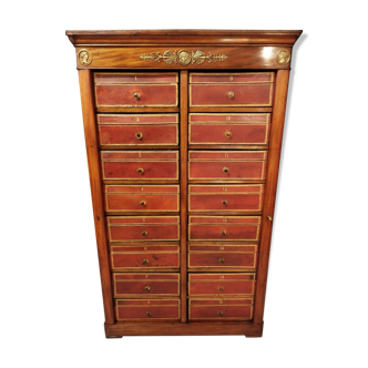 Empire notary cardboard mahogany