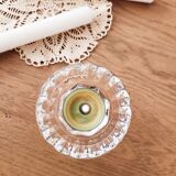 Glass candle holder