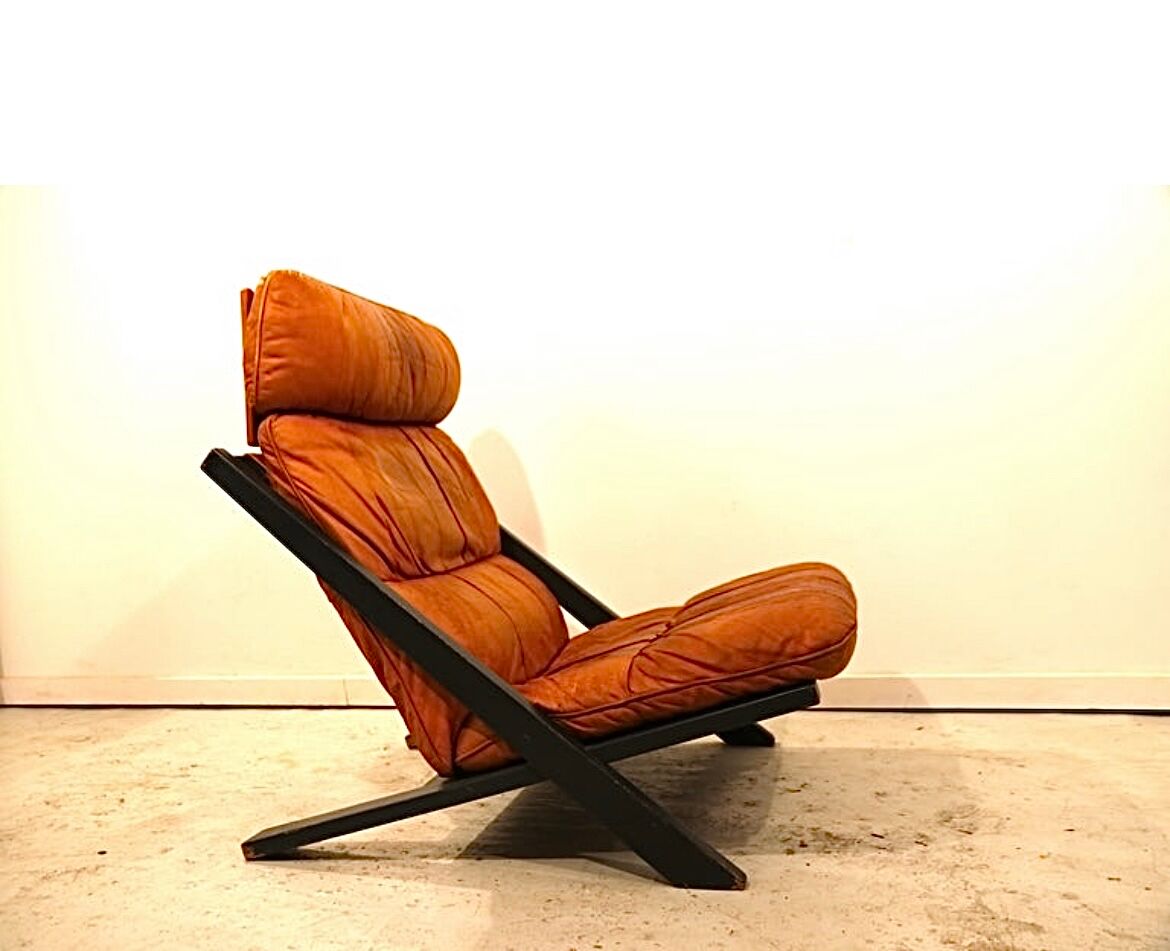 Ueli Berger for De Sede DS80 Lounge Chair, Tanned Leather
