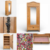 Armoire parisienne art déco miroir biseauté 1920