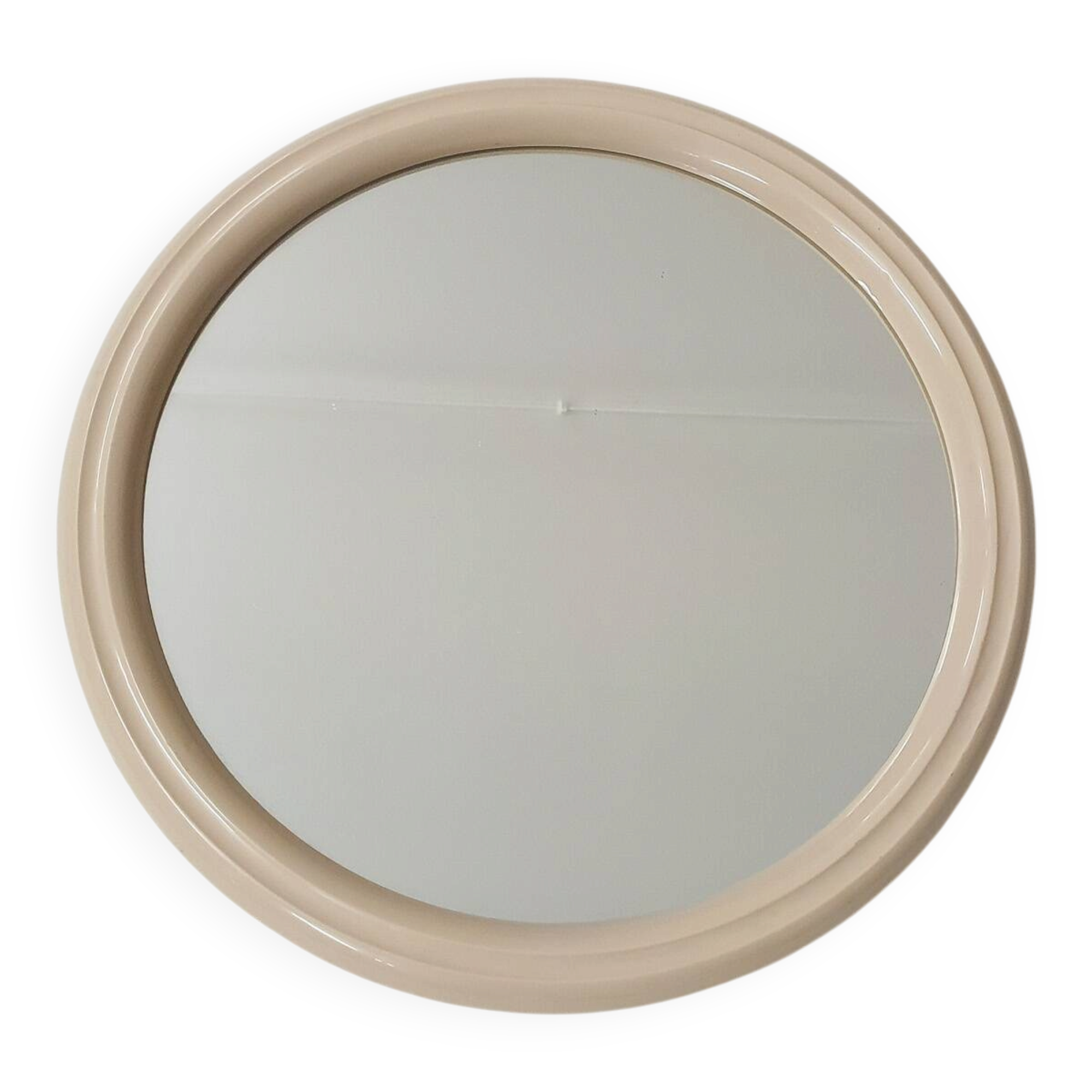 Small mid-century round polyester mirror, The Netherlands 1960's