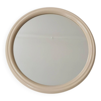 Small mid-century round polyester mirror, The Netherlands 1960's