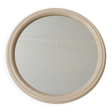 Small mid-century round polyester mirror, The Netherlands 1960's