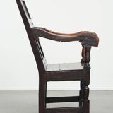 Antique Oak Wainscot Chair / Side Chair from the 17th Century