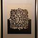 Tableau Op Art Vintage – Victor Vasarely – Black & White Optical Illusion