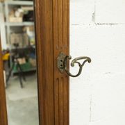 Napoleon III style walnut wardrobe, late 19th century, 3 mirrors, marble top, 8 coat hooks