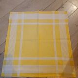 4 old yellow towels