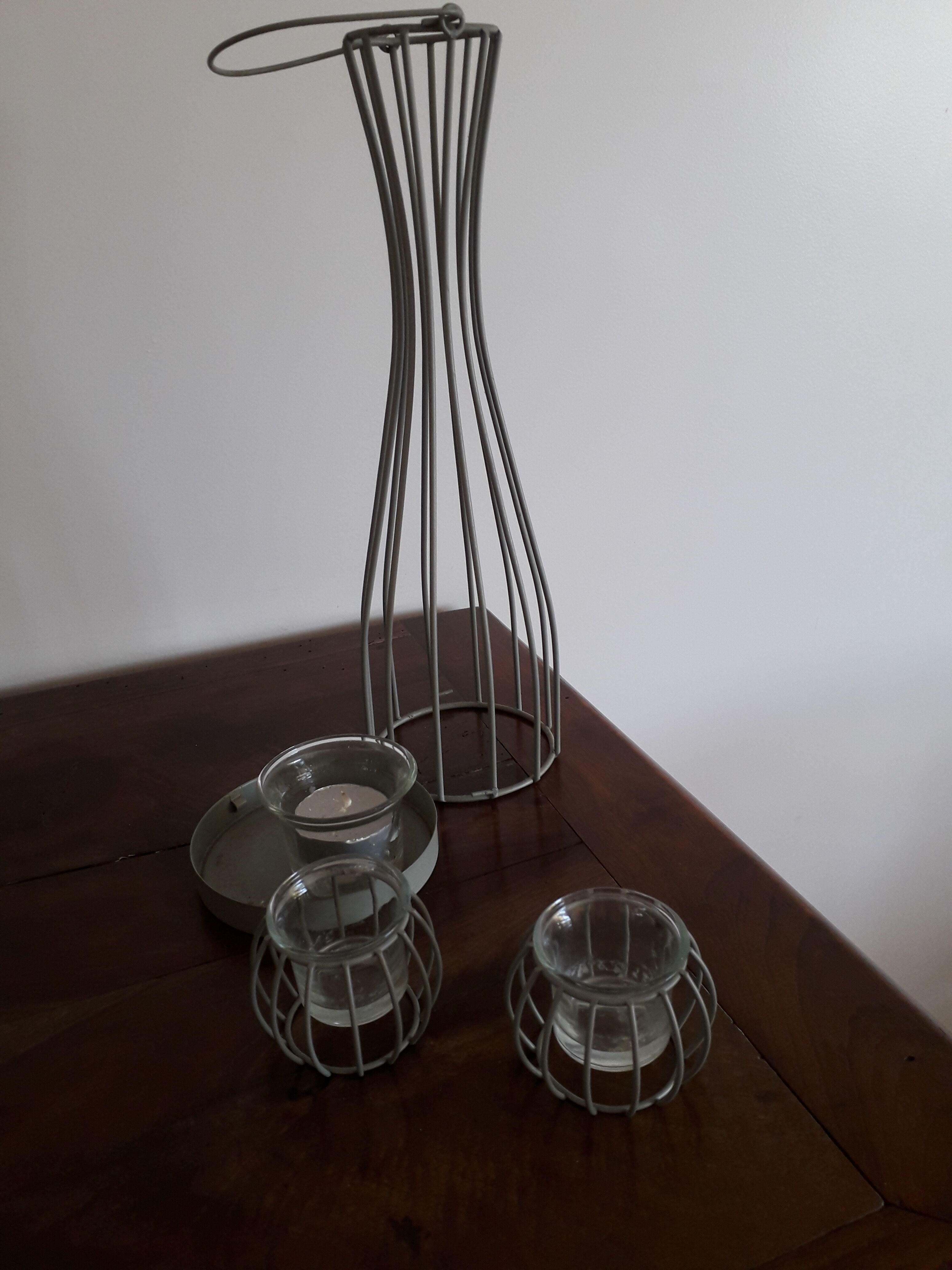 Metal candle holders