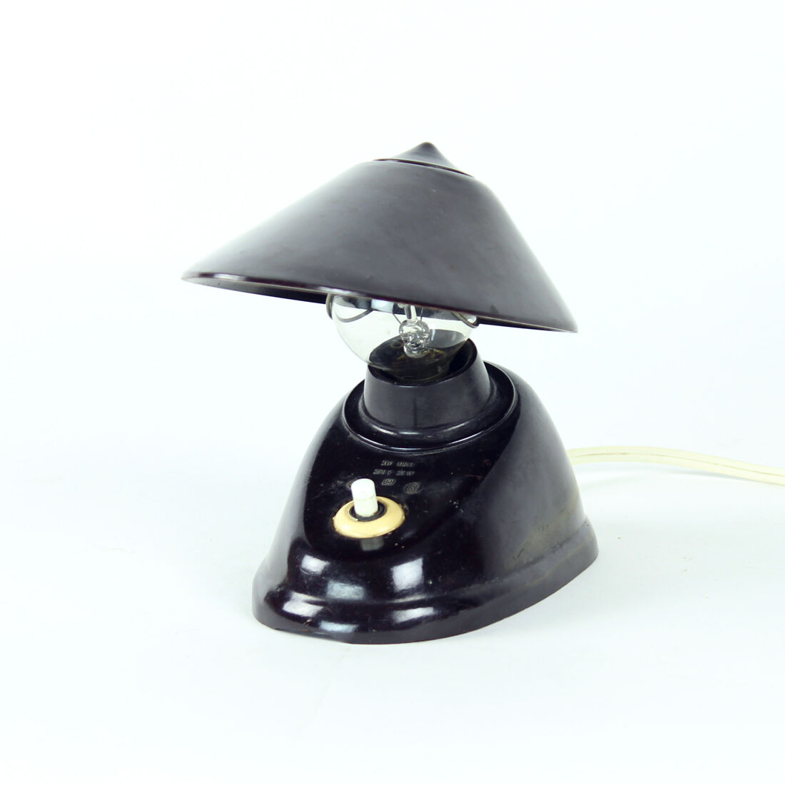 Bakelite Office Lamp By Bauhaus Team, Czechoslovakia, Circa 1930