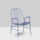 Pair of openwork iron armchairs, 1960s