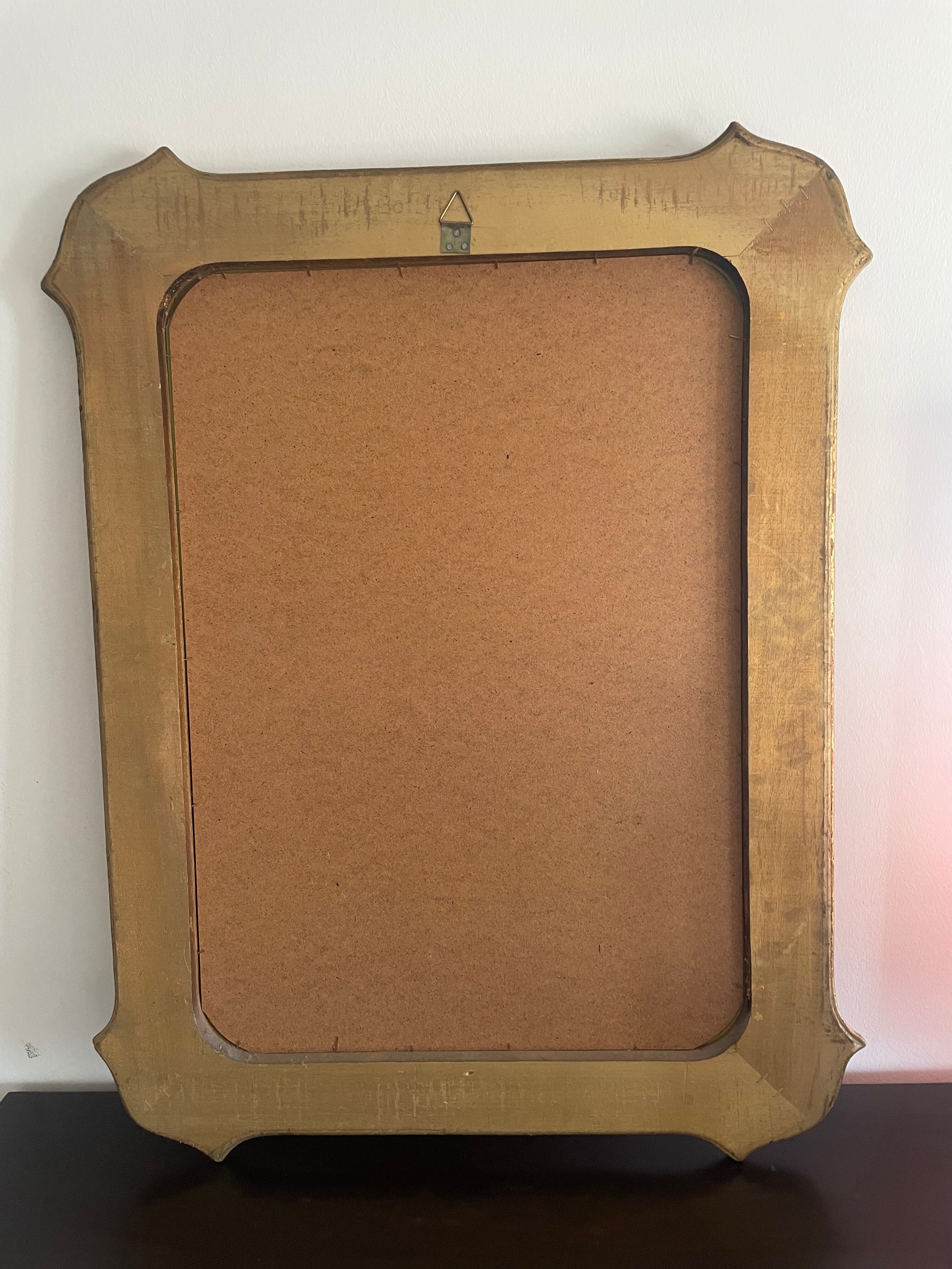 Large Italian golden mirror
