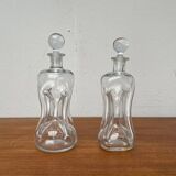 Danish Vintage Kluk Kluk Glass Bottles from Holmegaard, 1970s, Set of 2