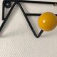 Pair coat racks balls 4 vintage patères 1960