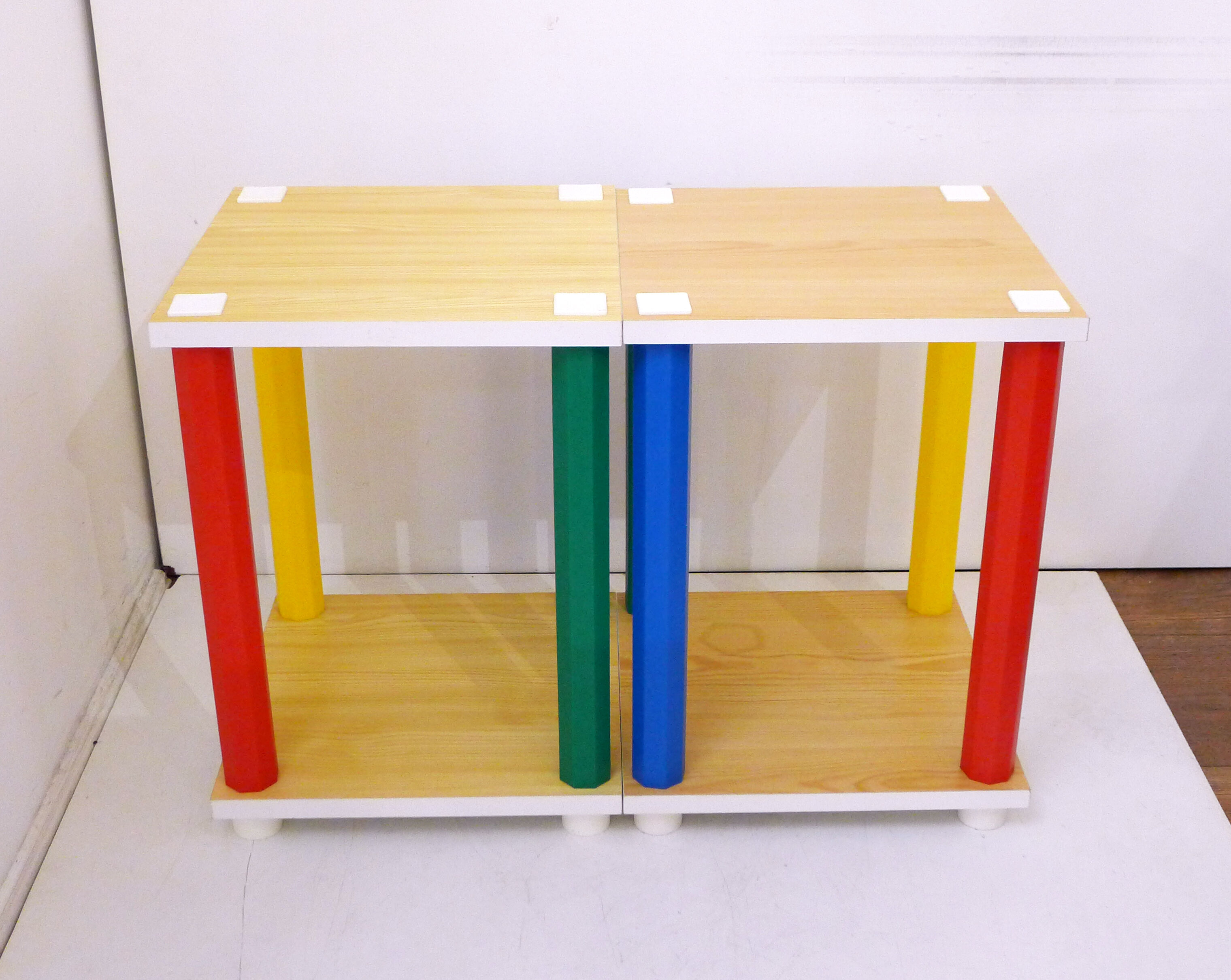 Paire de tables chevets 1980'