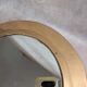 Vintage Moroccan wall mirror in brass, arch shape.