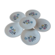 Lot de 6 assiettes plates Gien modèle Marjolaine