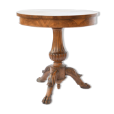 Circular mahogany pedestal table