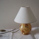 Old lamp foot ball to pose / table / bedside / side glass – floral print
