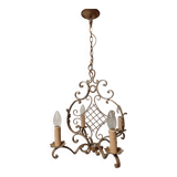Bronze Cross chandelier, 1940s