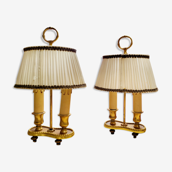 Paire de lampes bouillotte