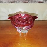 Floral Murano vase in the shape of a ball