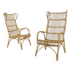 Midcentury rattan armchairs, 1960s