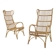Midcentury rattan armchairs, 1960s