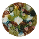 Ceramic Majolica Barbotine Plate