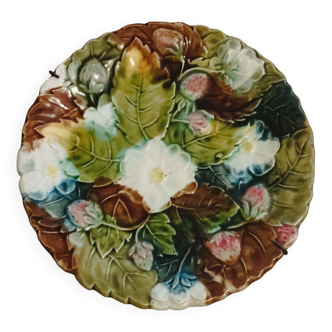 Assiette Barbotine Majolique Céramique