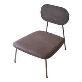 Fauteuil bas Tikammon en chêne massif