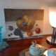 Still life painting with fruit basket