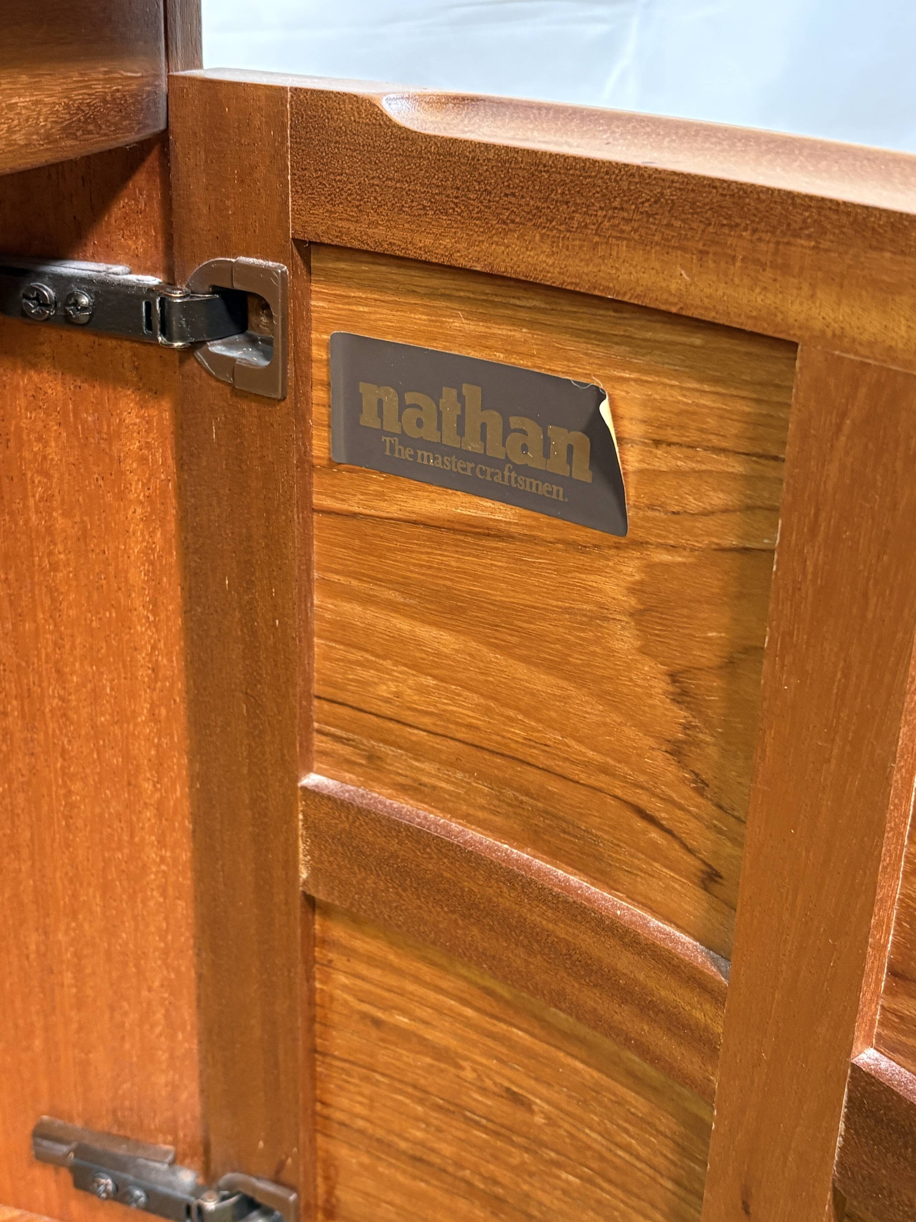 Mid-Century Retro Vintage Teak Corner Cabinet by Nathan Furniture 1970  “Sq